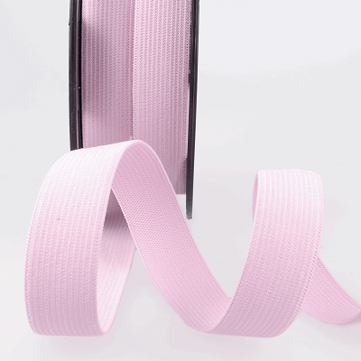 S1908B Ribbon: Elastic - Pink 075 - 1m