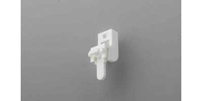 Swish Sologlyde White PVC Lever Lock Bracket - Pack of 5 - WS210W0005K