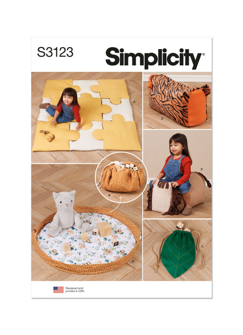 Simplicity Sewing Pattern Playroom Accessories - S3123 - Size - One Size (K)