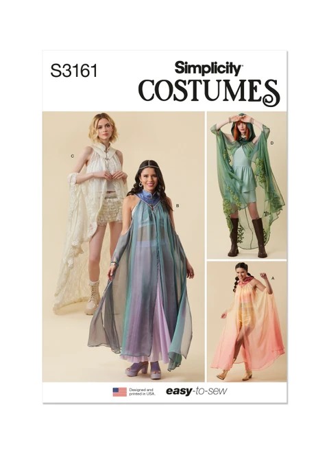 Simplicity Sewing Pattern Misses' Capes - S3161 - XS-XL (D)