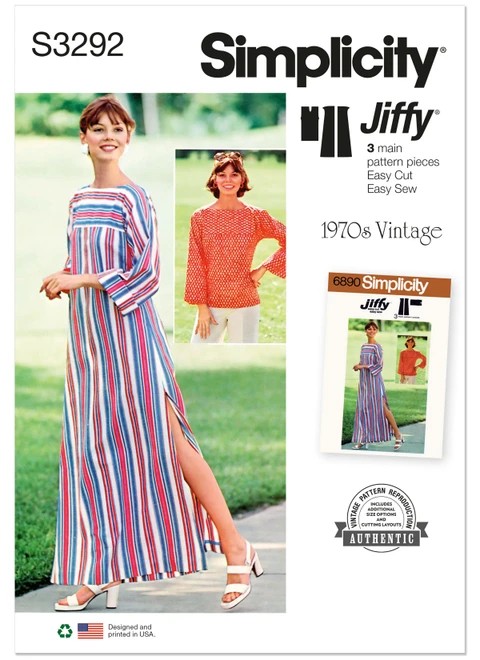 Simplicity Sewing Pattern - COMING SOON - S3292
