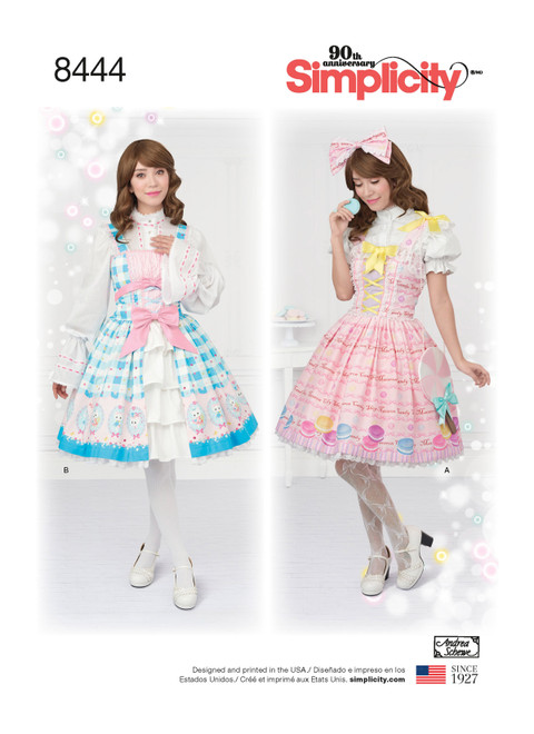 Simplicity Sewing Pattern Misses' Costume - S8444 - 4-12 or 12-20 (A,L,N)