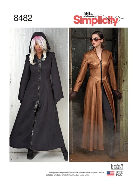 Simplicity Sewing Pattern Misses' Costume Coats - S8482 - 6-14 or 14-22 (D)