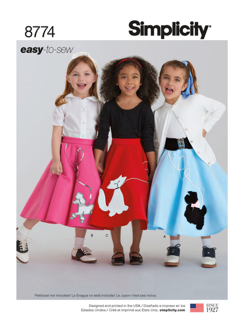 Simplicity Sewing Pattern Children's & Girls' Costumes - S8774 - 3-6 or 7-14 (K)
