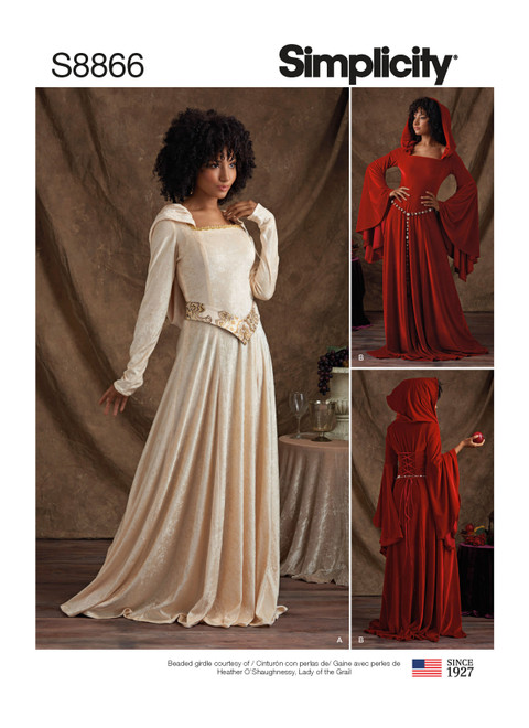Simplicity Sewing Pattern Misses'/Miss Petite Knit Costumes - S8866 - 6-14 or 14-22 (D)
