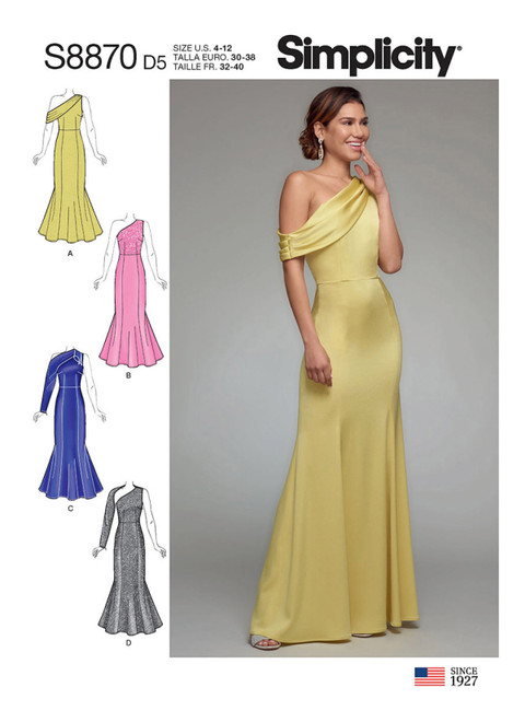 Simplicity Sewing Pattern Misses'/Miss Petite Dress - S8870 - 4-12 or 12-20 (D)