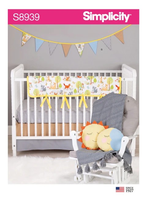Simplicity Sewing Pattern Nursery Décor - S8939 - Size - One Size (K)