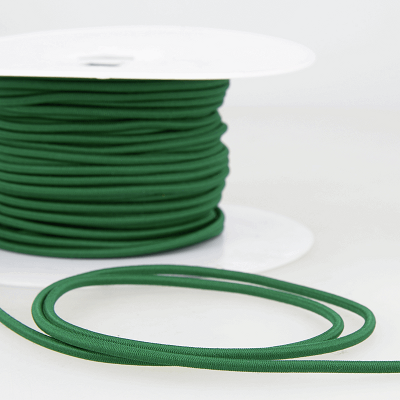 S903B000\067 Elastic: Round: Rayon: 3mm: Bottle Green - 1m