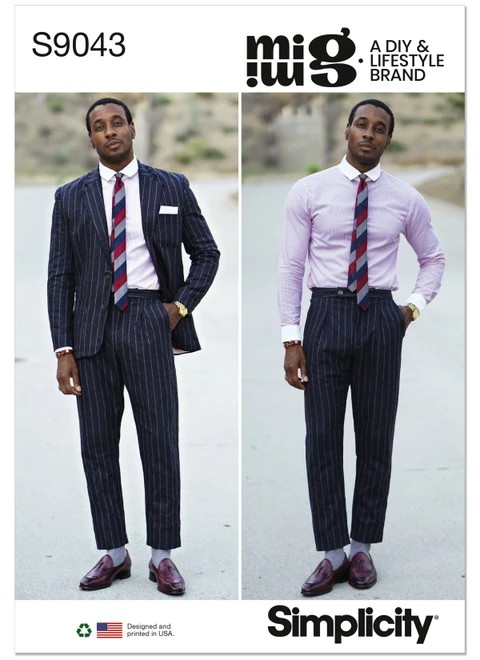 Simplicity Sewing Pattern Men's Pants By Mimi G Style - S9043 - 34-42 or 44-52 (A,L,N)