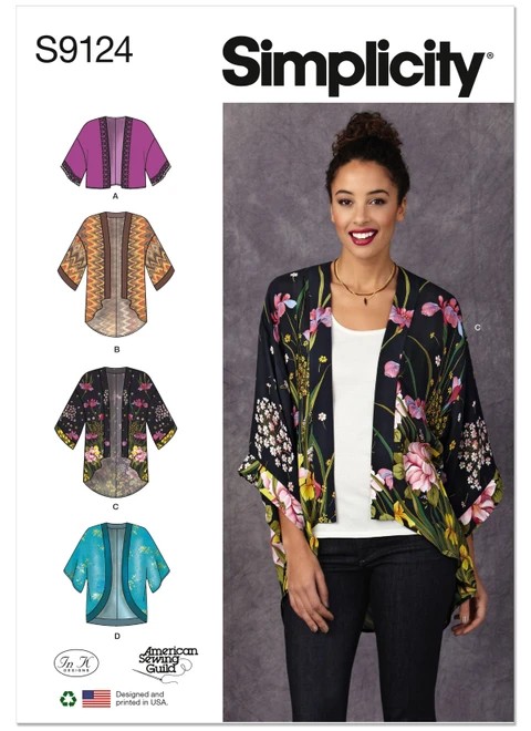 Simplicity Sewing Pattern Misses' Jackets - S9124 - Size - XXS-XXL (A,L,N)