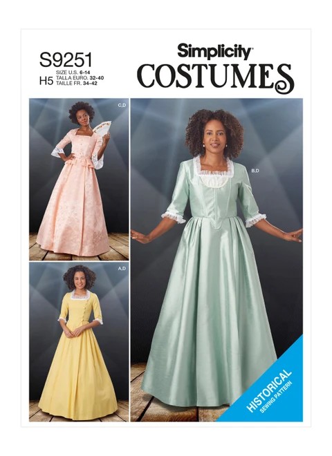 Simplicity Sewing Pattern Misses' Costumes - S9251 - 6-14 or 14-22 (D)