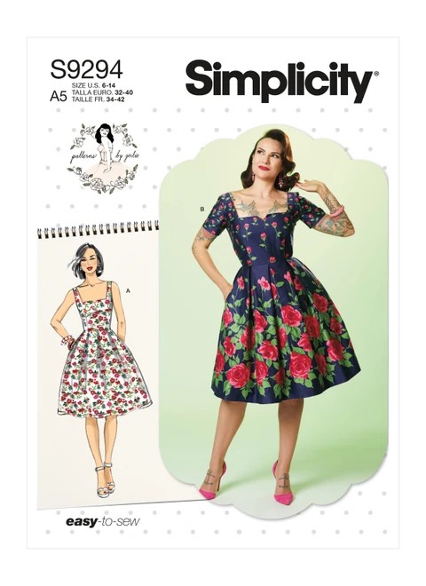 Simplicity Sewing Pattern Misses' Dress - S9294 - 6-14 or 14-22 (A,L,N)