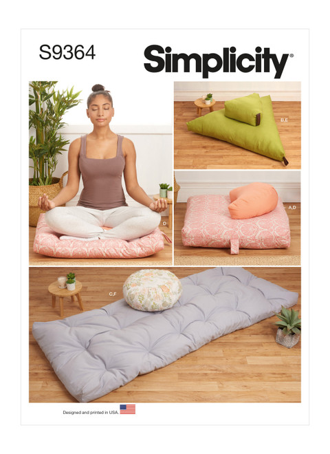 Simplicity Sewing Pattern Meditation Cushions - S9364 - Size - One Size (K)