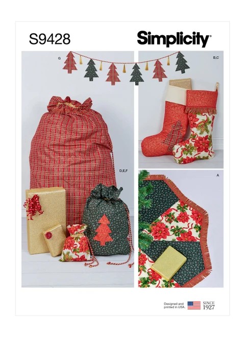 Simplicity Sewing Pattern Holiday Decorating Accessories - S9428 - Size - One Size (K)
