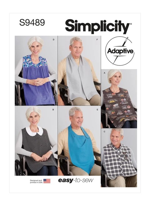 Simplicity Sewing Pattern Adult Bibs - S9489 - Size - One Size (K)