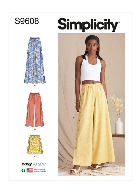 Simplicity Sewing Pattern Misses' Pants and Skirt - S9608 - 4-12 or 14-22 (K)