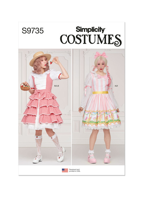 Simplicity Sewing Pattern Misses' Costume - S9735 - 4-12 or 14-22 (D)