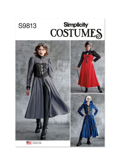 Simplicity Sewing Pattern Misses' and Women's Costumes - S9813 - 10-18 or 20w-28w (D)