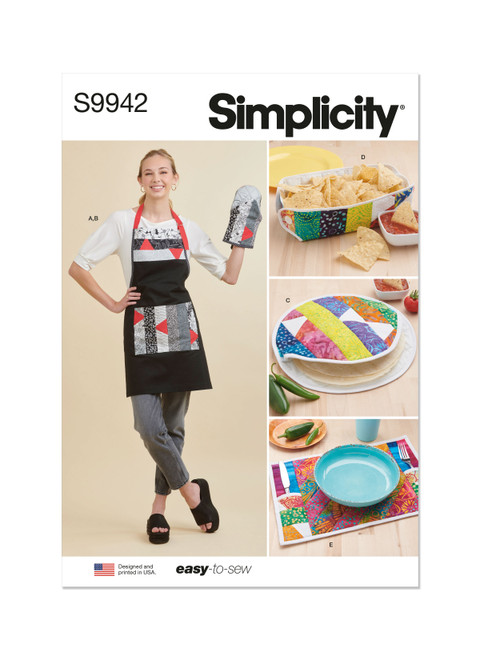 Simplicity Sewing Pattern Kitchen Accessories by Carla Reiss Design - S9942 - Size - One Size (D)