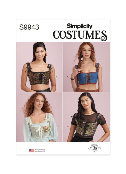 Simplicity Sewing Pattern Misses' Corset Costumes - S9943 - 8-16 or 18-26 (D)