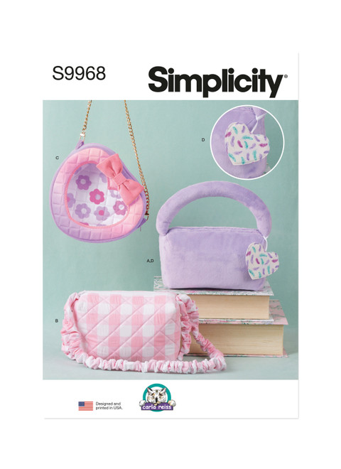 Simplicity Sewing Pattern Bags and Charm by Carla Reiss Design - S9968 - Size - One Size (D)