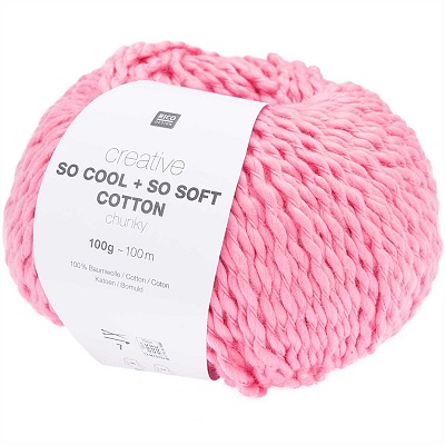 Rico So Cool So Soft 100g Cotton Chunky - Fuchsia - Coming Soon