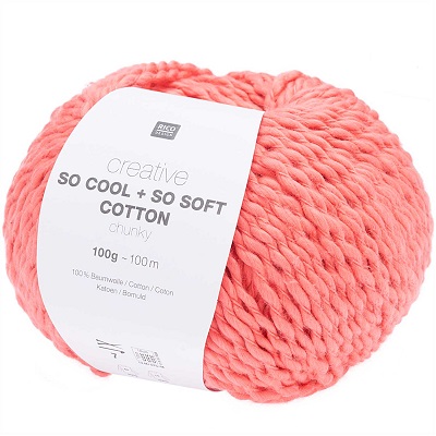 Rico So Cool So Soft 100g Cotton Chunky - Melon