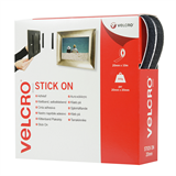 1 metre Velcro Stick On 20mm - Black