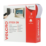 1 metre Velcro Stick On 20mm - White