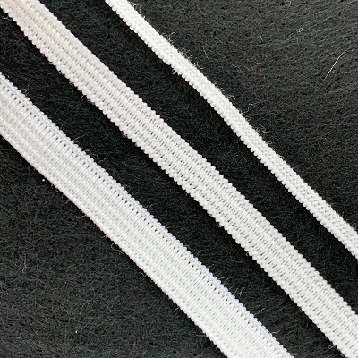 Flat Elastic Available in White only 3mm - 5mm - 7mm - 1m 