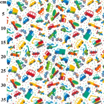 Cars/Lorries Polycotton - TC0093