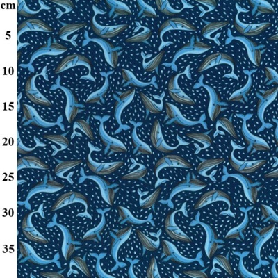 Whales Polycotton - TC0117