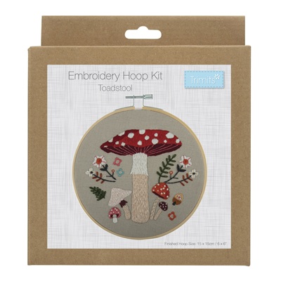 Embroidery Kit with Hoop: Toadstool - TCK044
