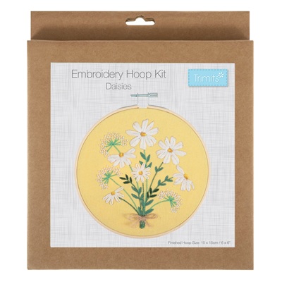 Embroidery Kit with Hoop: Daisies - TCK052