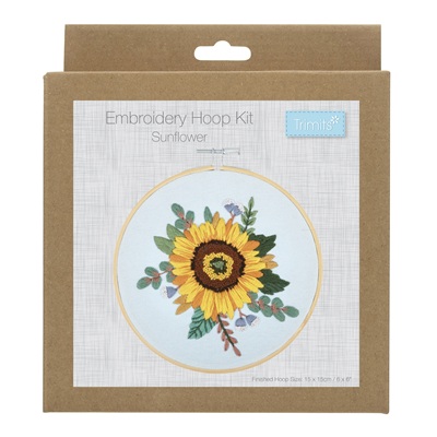 Embroidery Kit with Hoop: Sunflower - TCK061