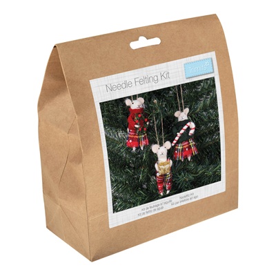 Needle Felting Kit: Tartan Trio - TCK067