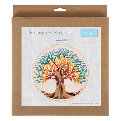Embroidery Kit with Hoop: Tree of Life - TCK079