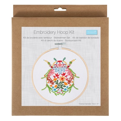 Embroidery Kit with Hoop: Bug  - TCK086