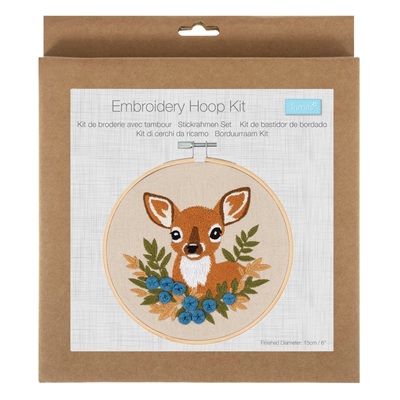 Embroidery Kit with Hoop: Deer - TCK088