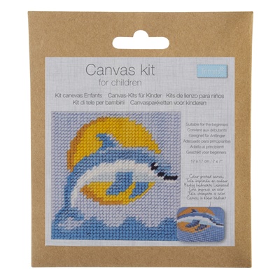 Half Stitch/Tapestry Kit: Children's: Jumping Dolphin - TTP0017.008