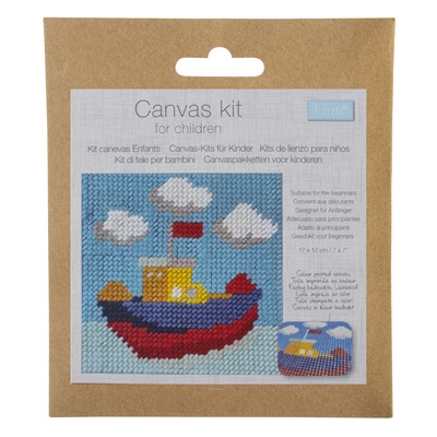 Half Stitch/Tapestry Kit: Children's: Boat - TTP0017.011