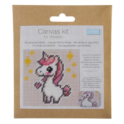 Half Stitch/Tapestry Kit: Children's: Unicorn - TTP0017.014