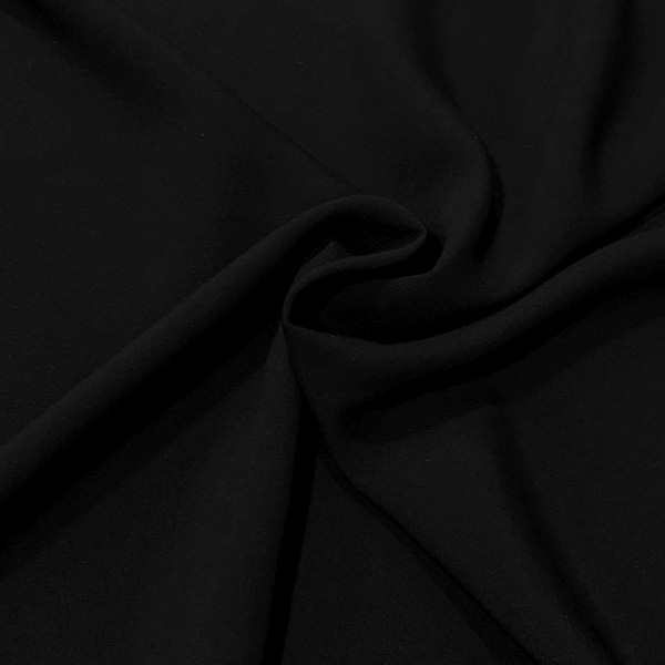 Plain Viscose Poplin - 01VCPOPLIN - Black.