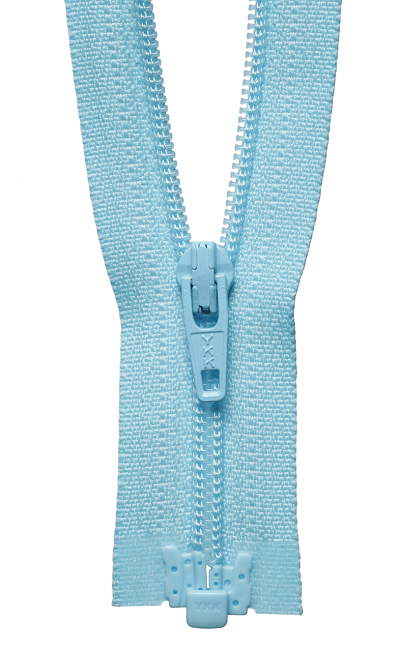 Light-Weight Open End Zip - 026 Light Blue - (Peach Tag)   (This is a special order item allow 2 days)
