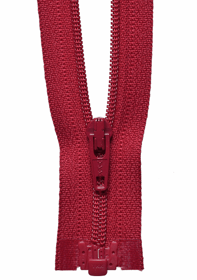 Light-Weight Open End Zip - 520 Scarlett Berry - (Peach Tag)   (This is a special order item allow 2 days)