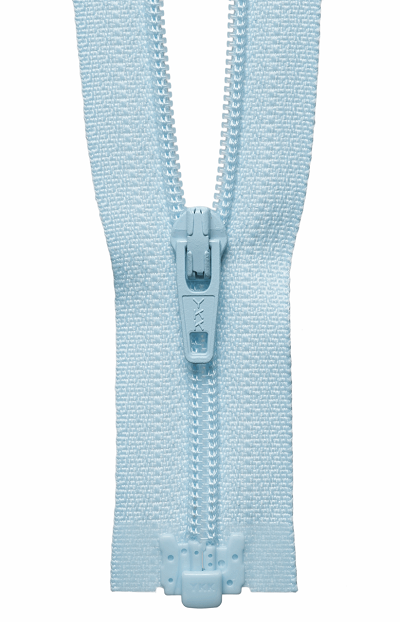 Light-Weight Open End Zip - 542 Baby Blue - (Peach Tag) 