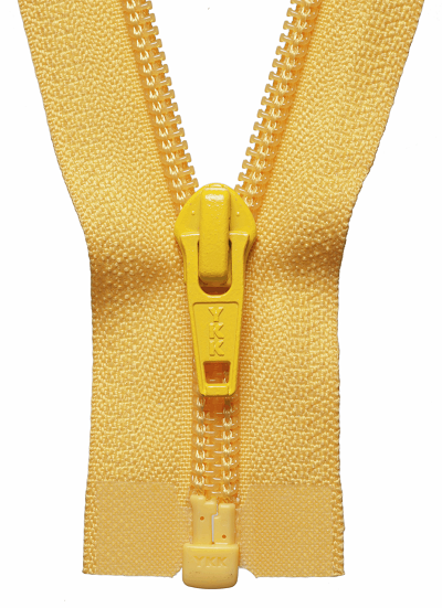 Nylon Open End Zip - Yellow Gold 001 (Blue Tag) <span style='color: #ff0000;'>Special order item will be ordered in for you. Please allow an extra 2 days.</span>