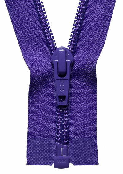 Nylon Open End Zip - Purple 218 (Blue Tag) Special order item will be ordered in for you. Please allow an extra 2 days.