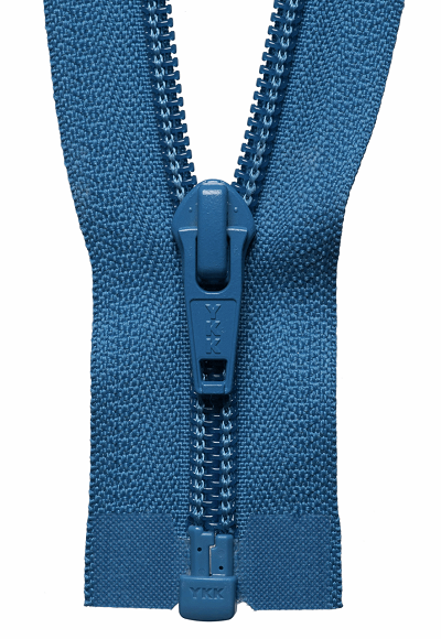 Nylon Open End Zip - Saxe Blue 557 (Blue Tag)