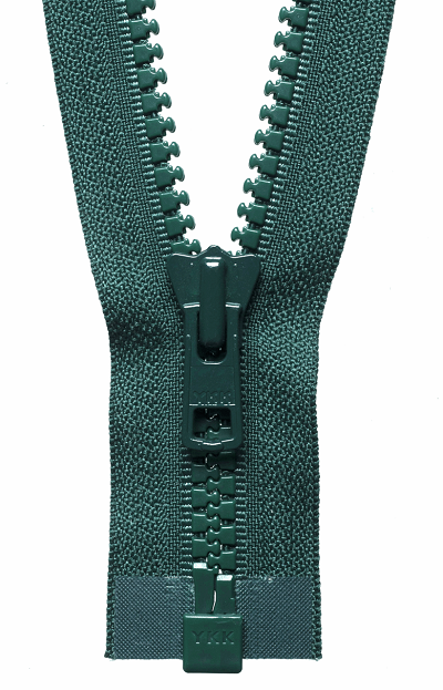 Vislon Heavyweight Open End Zip - Forest 890 - (Lt Green Tag) 